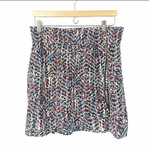 CAbi Reversible Wrap Skirt Size Large Black White - Picture 2 of 3